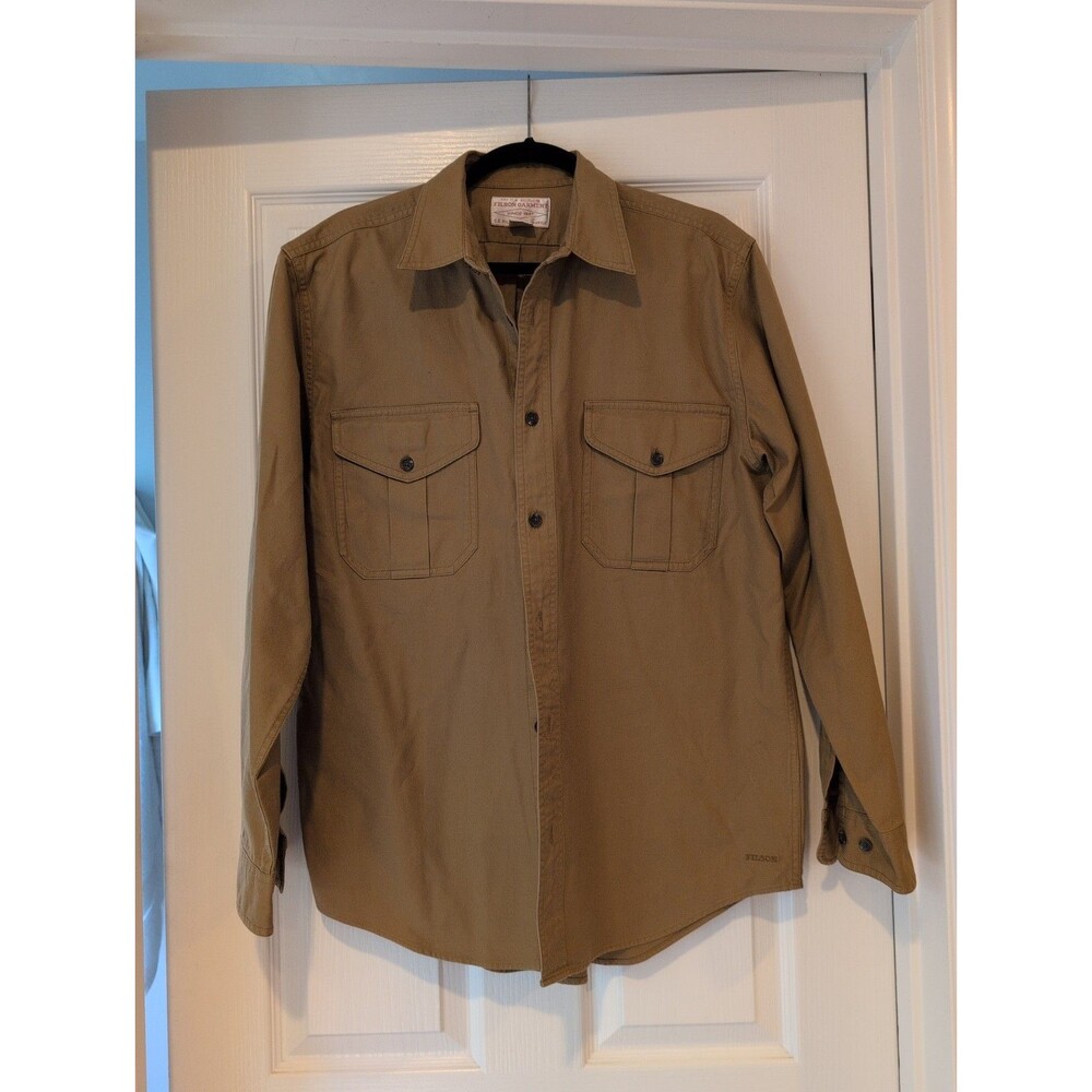 Filson Washed Feather Cloth Shirt TAN M